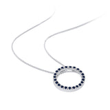 10K White Gold~Blue Sapphire