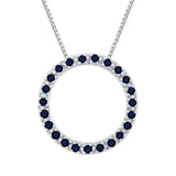 10K White Gold~Blue Sapphire