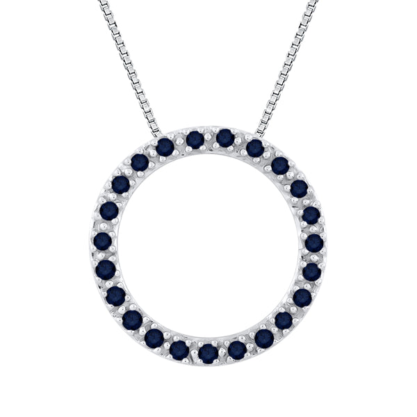 10K White Gold~Blue Sapphire