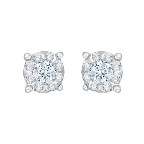 KATARINA Round Brilliant Cut Diamond Fashion Earrings IJ, I1