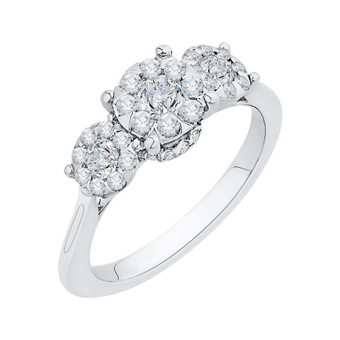KATARINA Round Brilliant Cut Diamond Fashion Ring (3/4 cttw IJ, I1)