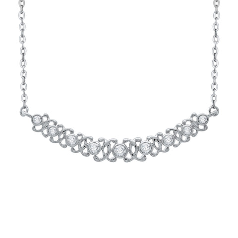 KATARINA Diamond Fashion Pendant Necklace (1/5 cttw)
