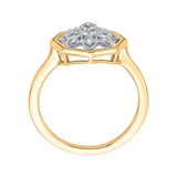 14K White and Yellow Gold~IJ | I1