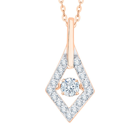 KATARINA Diamond Fashion Pendant Necklace (1/3 cttw)