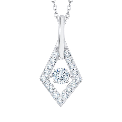 KATARINA Diamond Fashion Pendant Necklace (1/3 cttw)