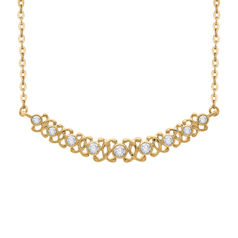 KATARINA Diamond Fashion Pendant Necklace (1/5 cttw)