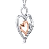 10K White and Rose Gold~GH | I2-I3
