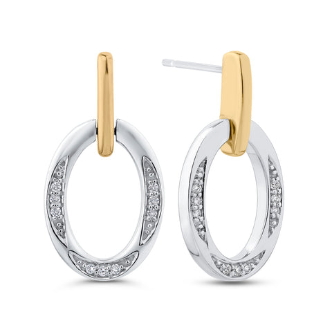 KATARINA Diamond Dangle Earrings (1/10 cttw)