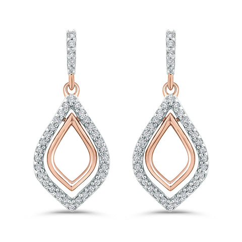 KATARINA Diamond Dangle Earrings (1/4 cttw)
