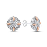 10K White and Rose Gold~GH | I2/I3