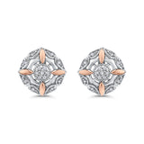10K White and Rose Gold~GH | I2/I3