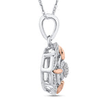 10K White and Rose Gold~GH | I2-I3