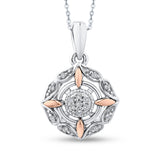 10K White and Rose Gold~GH | I2-I3