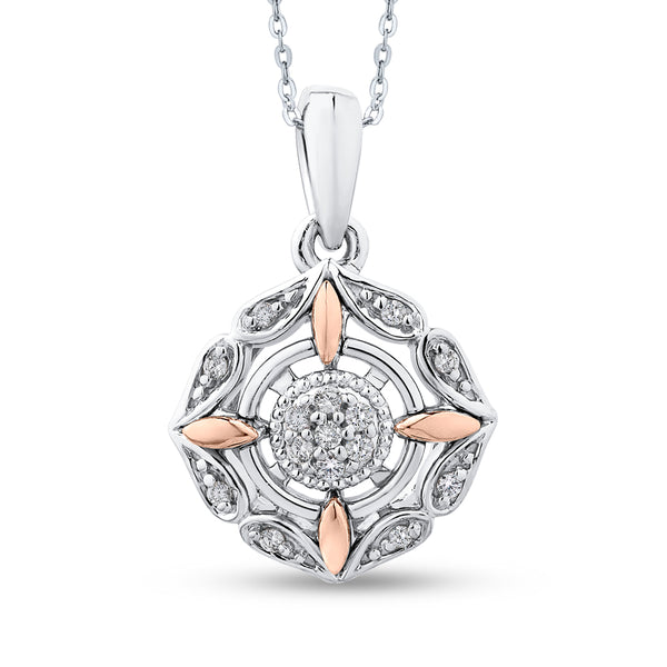 10K White and Rose Gold~GH | I2-I3