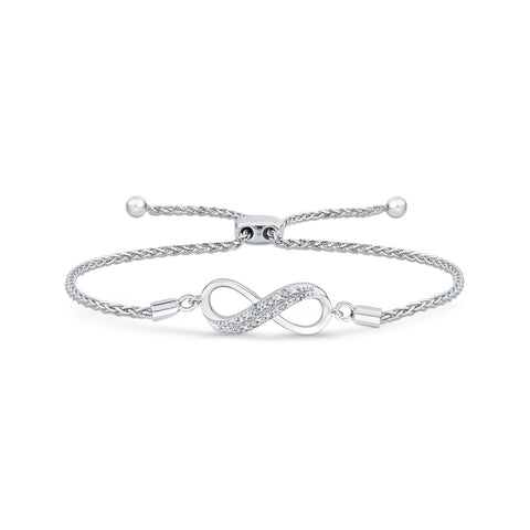 KATARINA Infinity Diamond Tennis Bracelet (1/20 cttw)