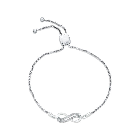 KATARINA Infinity Diamond Tennis Bracelet (1/20 cttw)