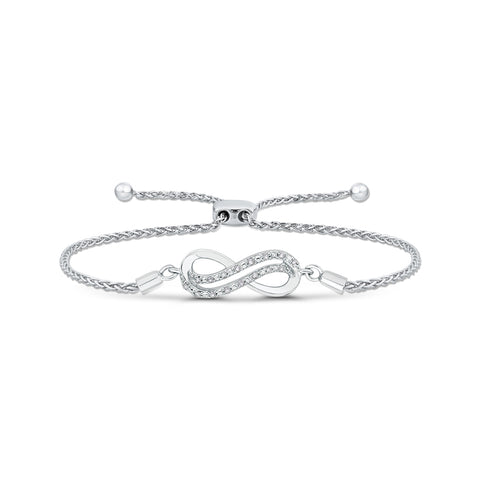 KATARINA Infinity Diamond Tennis Bracelet (1/20 cttw)