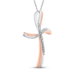 10K White and Rose Gold~GH | I2-I3