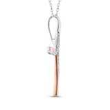 10K White and Rose Gold~GH | I2-I3