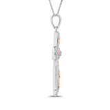 10K White and Rose Gold~GH | I2-I3