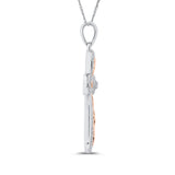 10K White and Rose Gold~GH | I2-I3