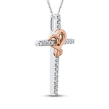 10K White and Rose Gold~GH | I2-I3