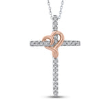 10K White and Rose Gold~GH | I2-I3