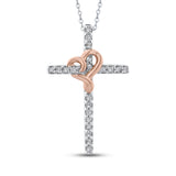 10K White and Rose Gold~GH | I2-I3