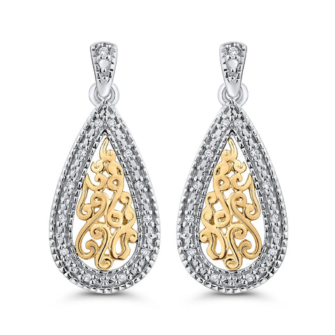KATARINA Diamond Fashion Earrings (1/10 cttw)
