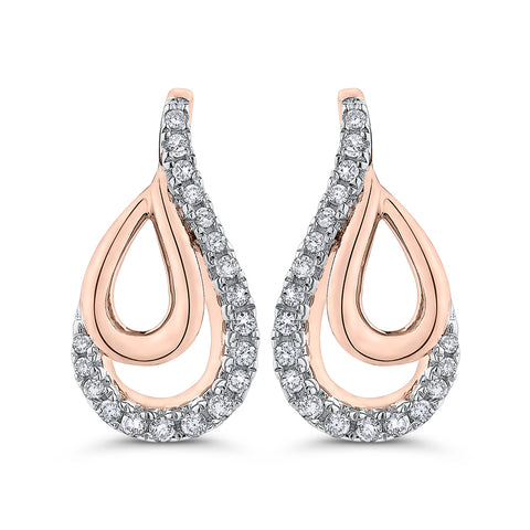 KATARINA Prong Set Diamond Pear Shape Earrings (1/6 cttw)