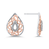 10K White and Rose Gold~GH | I2-I3