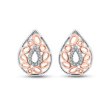 10K White and Rose Gold~GH | I2-I3