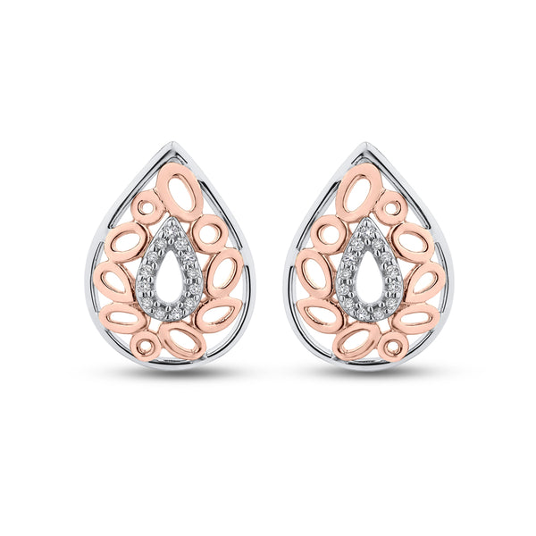 10K White and Rose Gold~GH | I2-I3