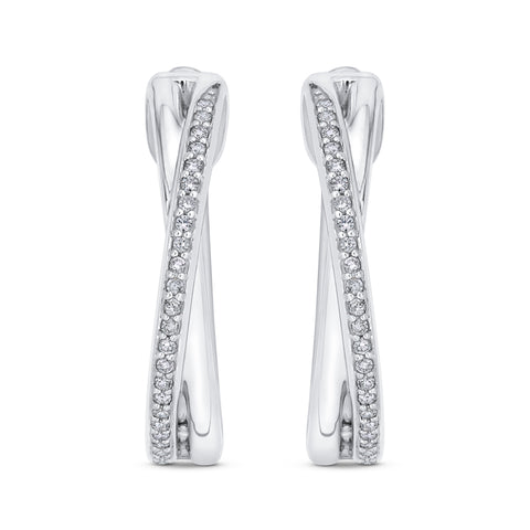 KATARINA Diamond Hoop Earrings (1/4 cttw)