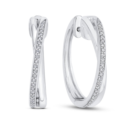 KATARINA Diamond Hoop Earrings (1/4 cttw)