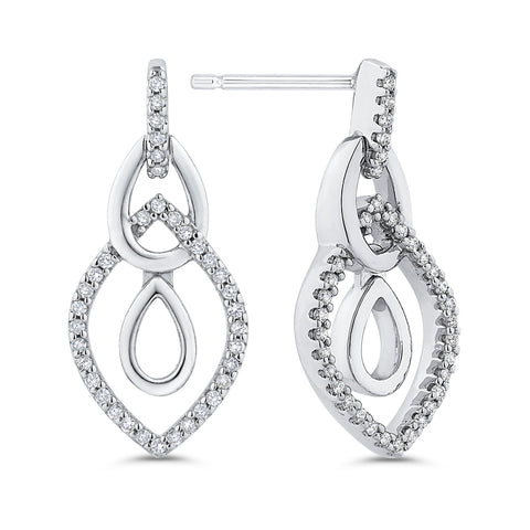 KATARINA Diamond Dangle Earrings (1/4 cttw)