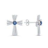 10K White Gold~Blue Diamond