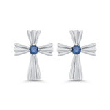 10K White Gold~Blue Diamond