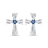 10K White Gold~Blue Diamond