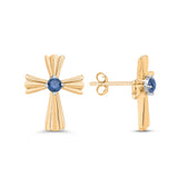 10K Yellow Gold~Blue Diamond