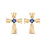 10K Yellow Gold~Blue Diamond