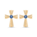 10K Yellow Gold~Blue Diamond