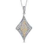 10K White and Yellow Gold~White Diamond