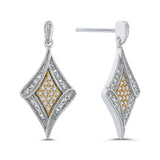 10K White and Yellow Gold~White Diamond