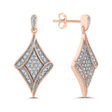 10K Rose Gold~White Diamond
