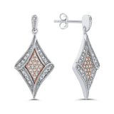 10K White and Rose Gold~White Diamond