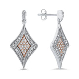 10K White and Rose Gold~White Diamond