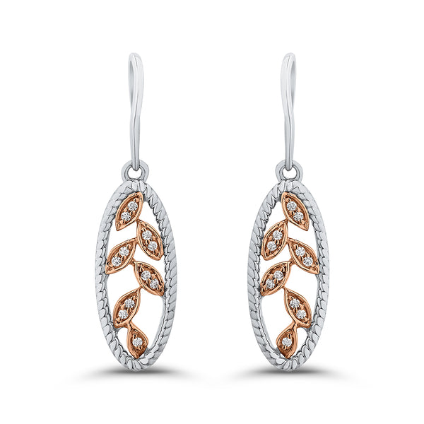10K White and Rose Gold~GH | I2-I3