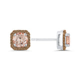 10K White Gold~Brown Diamond