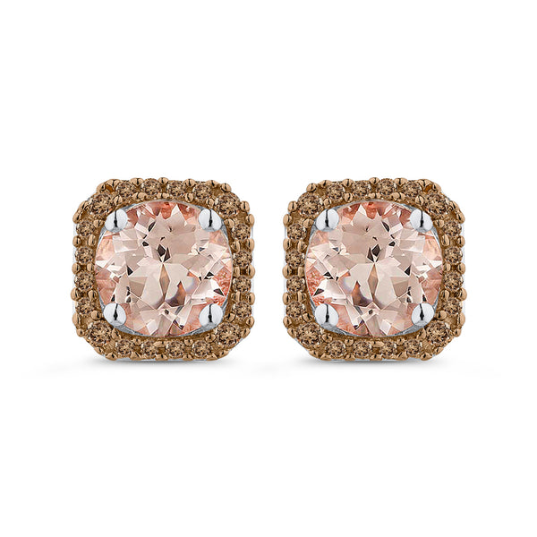 10K White Gold~Brown Diamond